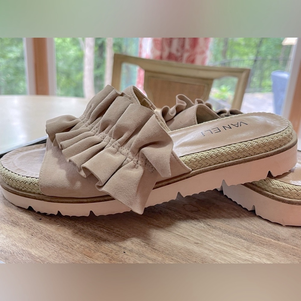 VANELI Tan Espadrille Slides